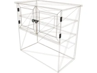 Bathroom Cabinet 3D Model preview