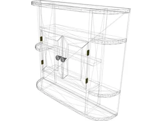 Bathroom Cabinet 3D Model preview
