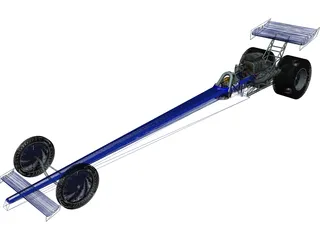 Dragster 3D Model preview