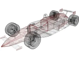 Indy Car 3D Model preview