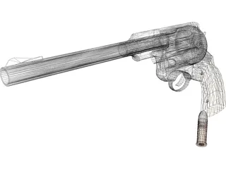 Revolver 3D Model preview