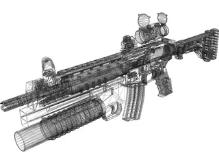 Gun 3D Model preview