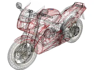 Honda VFR750RC36 3D Model preview