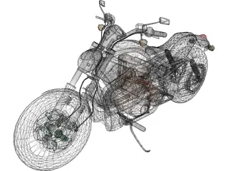 Harley-Davidson V-Rod 3D Model preview