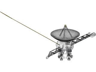 Voyager Space Craft 3D Model preview