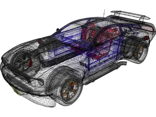 Ford Mustang (2003) [Supercharged] 3D Model preview