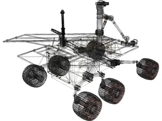 Athena Mars Rover 3D Model preview