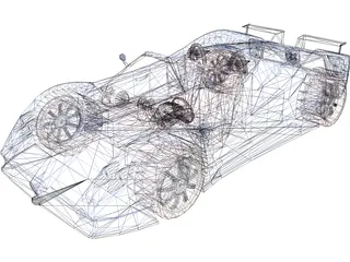 Pagani Zonda 3D Model preview