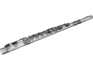 Flute 3D Model preview