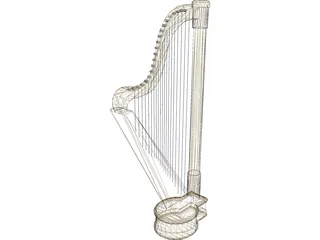 Harp 3D Model preview