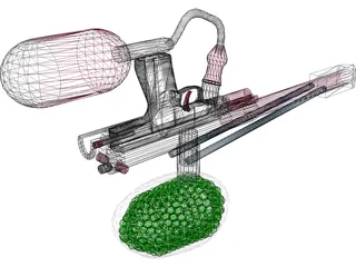 Paintball Marker/Gun 3D Model preview