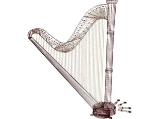 Harp 3D Model preview