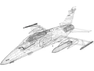 Embraer AMX-T Two Seat Trainer 3D Model preview