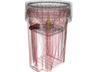 Camping Flashlight 3D Model preview