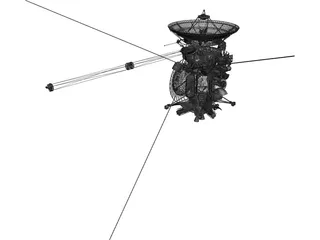 Cassini Orbiter NASA Probe 3D Model preview
