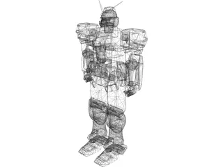 Gundam 3D Model preview