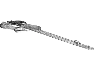 Guitar Philip Kubicki Factor Bass 3D Model preview