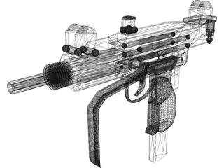 Uzi 3D Model preview
