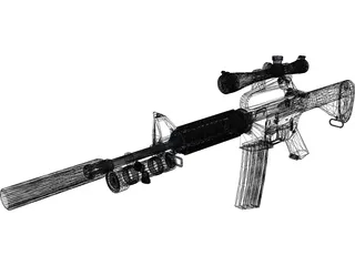 M4A2 3D Model preview