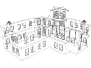 House Victorian 3D Model preview