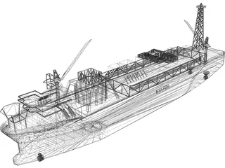 Norne Floating Production and Storage [FPSO] 3D Model preview