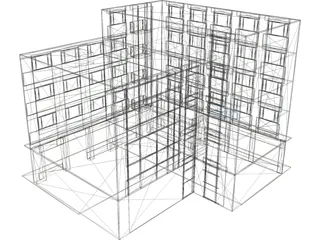 Building Train 3D Model preview