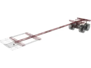 Trailer Groto Extendable (1976) 3D Model preview