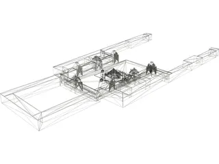 Louvre Pyramide 3D Model preview