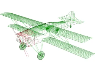 Biplane 3D Model preview