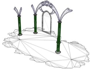 Archway Cemetery 3D Model preview