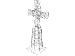 Cross Celtic 3D Model preview