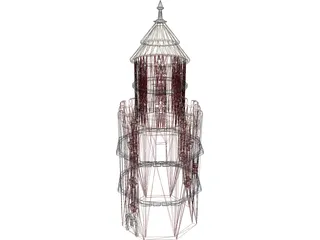 Gothic Tower 3D Model preview