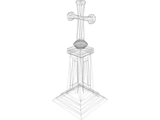 Christian Cross 3D Model preview