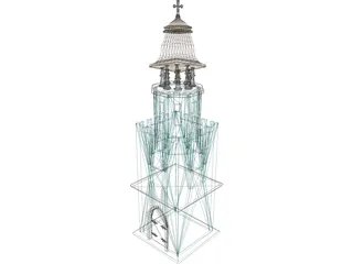 Tower Christian 3D Model preview