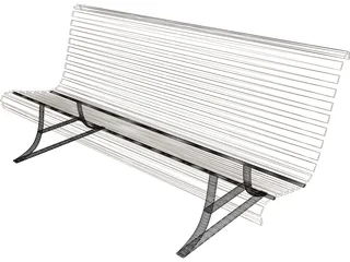 Bench 3D Model preview