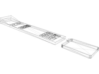 Elevator Panel Otis 3D Model preview