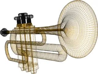 Trombone 3D Model preview