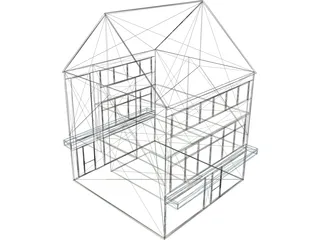 Shops Small Multi-Level 3D Model preview