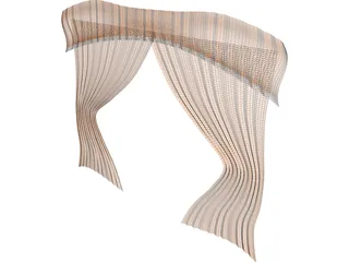 Curtains 3D Model preview