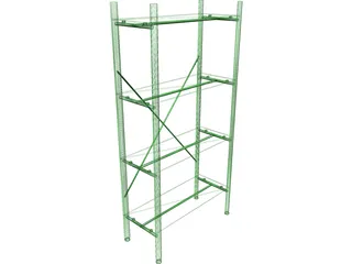 Shelf Glass Contemporary 3D Model preview