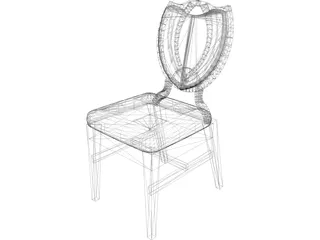 Chair Aluminum 3D Model preview
