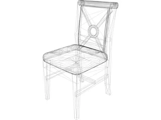 Chair Wood 3D Model preview