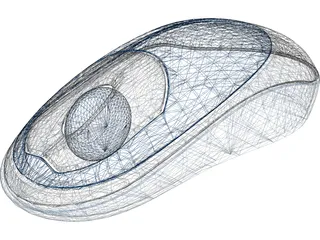 Mouse Computer Cordless 3D Model preview