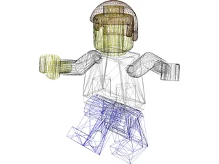 Lego Man 3D Model preview