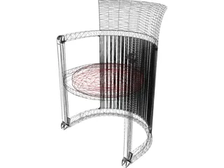 Dining Chair 3D Model preview