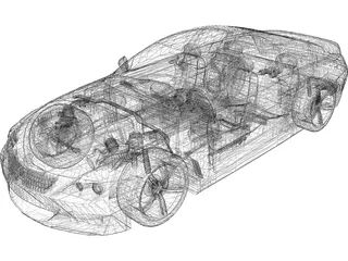 BMW M6 3D Model preview