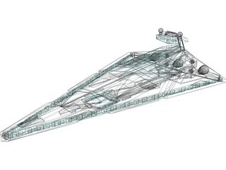 Star Wars Imperial Star Destroyer 3D Model preview