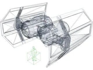 Star Wars Imperial TIE Bomber 3D Model preview