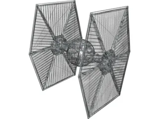 Star Wars Imperial TIE Fighter 3D Model preview