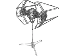 Star Wars Imperial TIE Interceptor 3D Model preview